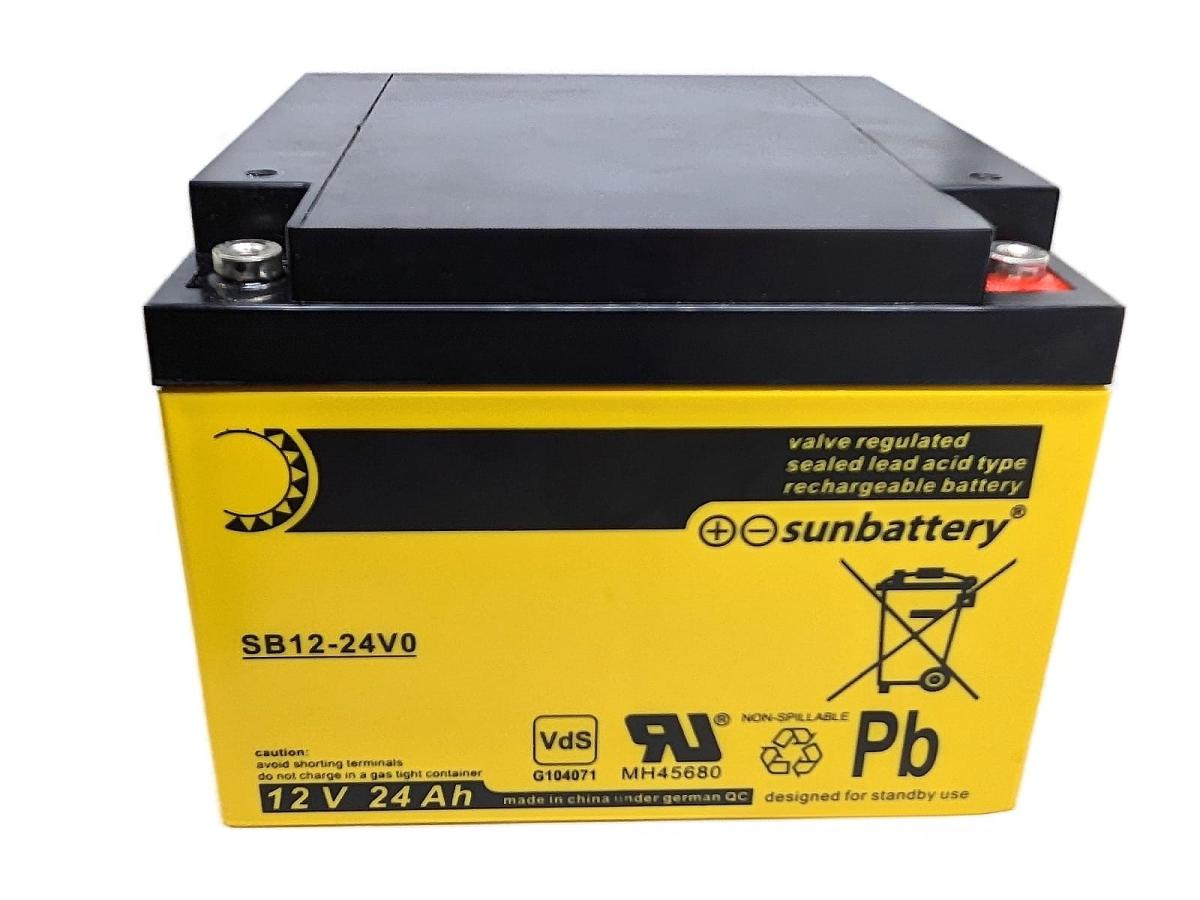 SUN Battery SB12-24V0 12V 24Ah Blei Akku AGM mit VdS
